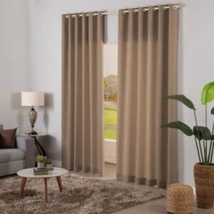 Cortina de Tecido 100% Poliéster Rústica Campestre 1,60x2,84M Sortido - Seven Têxtil - Imagem 4