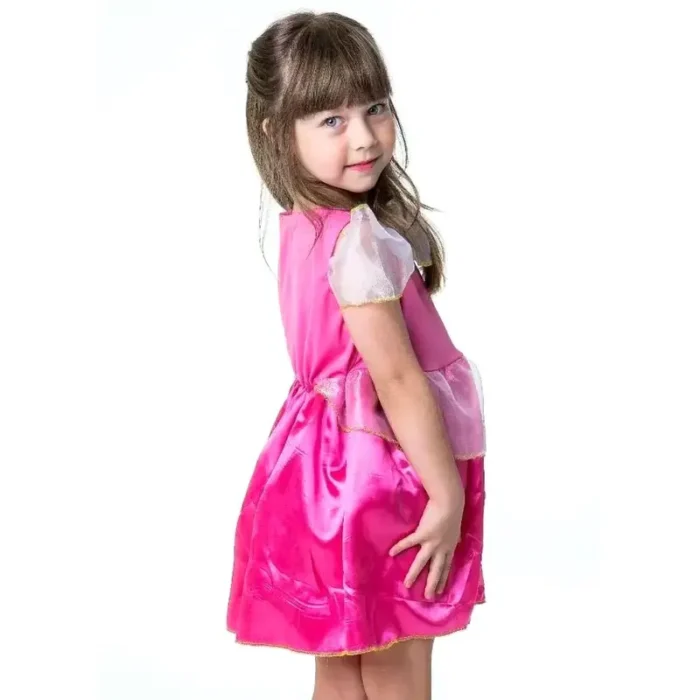 Fantasia Vestido Princesa Aurora Com Tiara Master Toy - Imagem 5