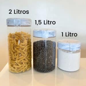 Pote de Plástico Transparente Carrara Safe Were - Industria Bandeirantes - Imagem 2