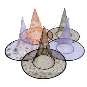Chapéu de Bruxa Transparente Sortido