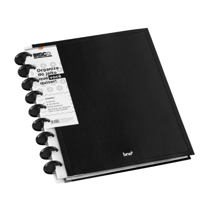 Caderno Inteligente Disco 24,2x19cm com 80 Folhas  - BRW - Imagem 2