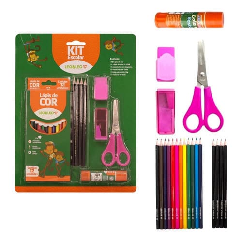 sg-11134201-7rcf9-lr6eqkiwvqk30d Kit Escolar com 20 Peças - Leo&Leo - Imagem 1