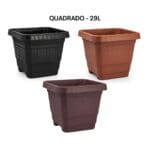 Vaso Quadrado 29L - Plasmont