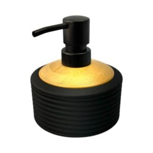 Porta Sabonete Liquido de Plástico com Bambu para Banheiros - Madô - Imagem 4