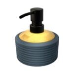 Porta Sabonete Liquido de Plástico com Bambu para Banheiros - Madô