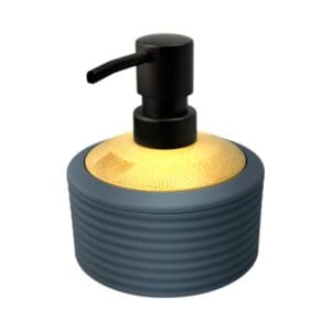 Porta Sabonete Liquido de Plástico com Bambu para Banheiros - Madô