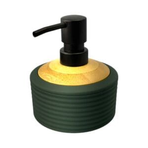 Porta Sabonete Liquido de Plástico com Bambu para Banheiros - Madô - Imagem 3