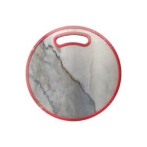 Tabua Redonda de Plástico Estampa de Mármore 30cm - Wellmix - Imagem 3