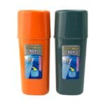 Kit de Porta Escova e Pasta de Dente com 2 Peças de Plástico