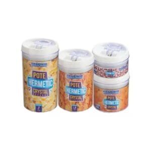 Pote Hermético Crystal Redondo - Injeplastec