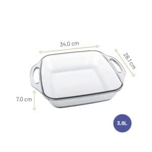 Assadeira Seletta Quadrada 3,8L - Marinex - Imagem 3