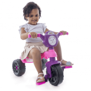 Carrinho de Passeio/Pedal Infantil Gatinha C/ Haste - Kemotoca - Imagem 4