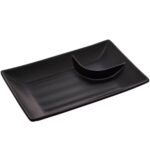 Prato para Sushi Com Molheira Melamina Lyor