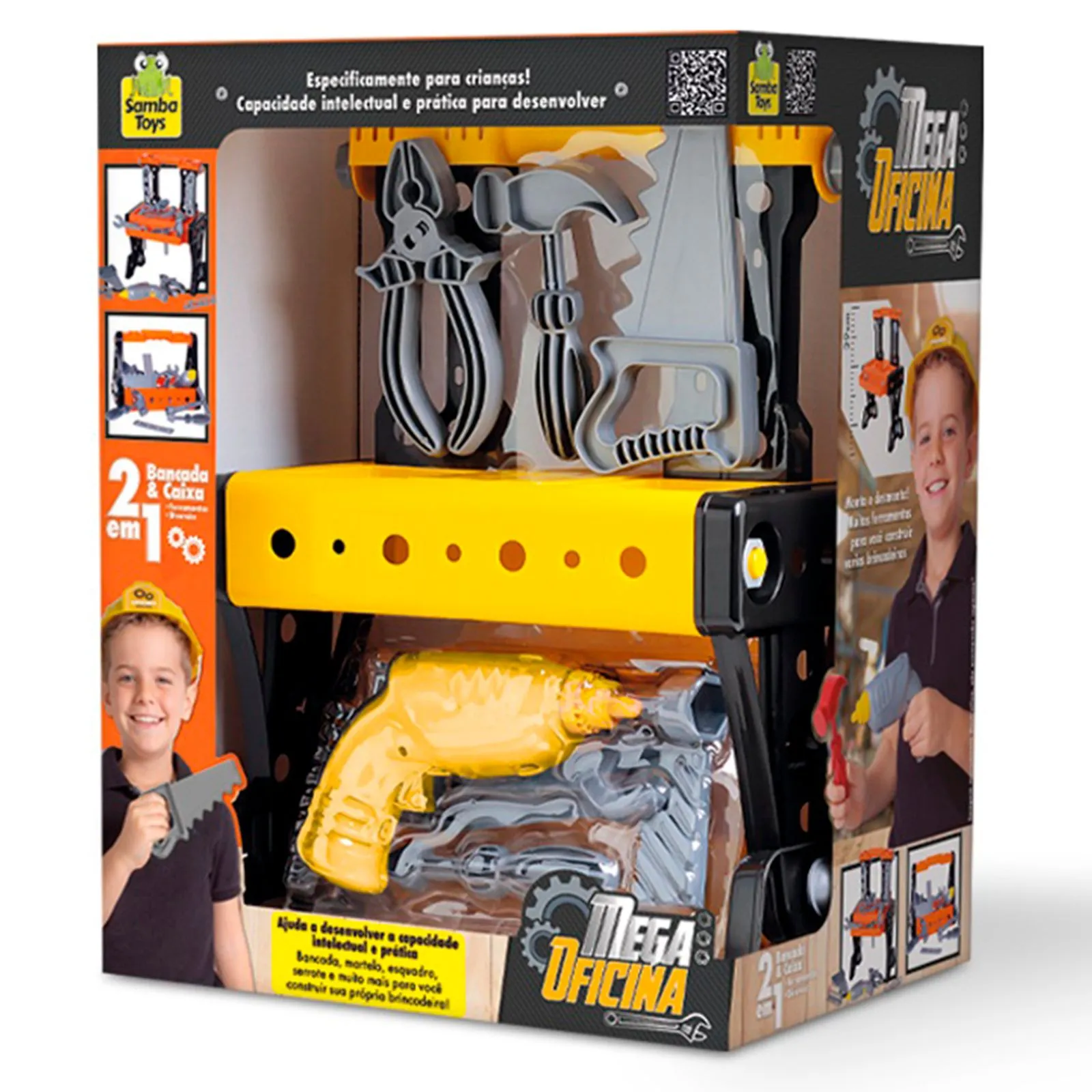 217073-1600-1600 Mega Oficina Com bancada E Caixa De Ferramenta Samba Toys - Imagem 1