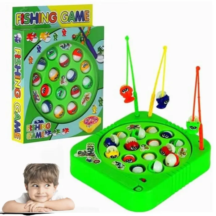 Brinquedo Pescaria Pega Peixe de Plástico C/ Motor a Pilha - Toy King - Imagem 2