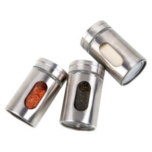 Porta Condimento de Vidro e Inox - Dolce Home - Imagem 3