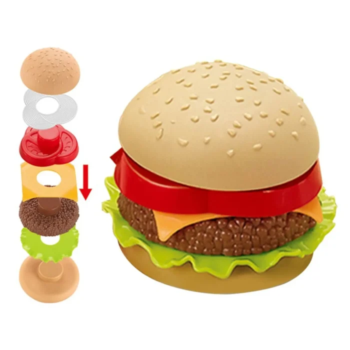 Brinquedo Hora do Lanche Hamburguer - Miki Toy - Imagem 3