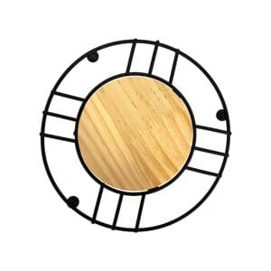 Descanso De Panela Aramado Ferro E MDF 17x17x1,5Cm - Imagem 3