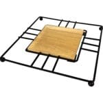 Descanso De Panela Aramado Quadrado - Ferro E MDF 18x18x1,5Cm