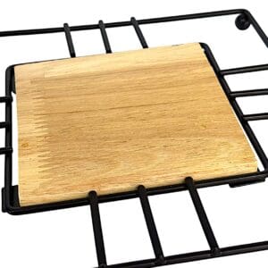 Descanso De Panela Aramado Quadrado - Ferro E MDF 18x18x1,5Cm - Imagem 2