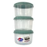 Conjunto C/ 3 Potes Redondos Altos 400ml Sortidos - Giplás