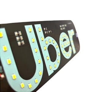 Placa De Led UBER Com Ventosa Com Alimentação USB - Imagem 3