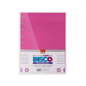 Refil Pautado Branco Caderno Disco 40 Flhs 275x200mm 90g/m²- BRW