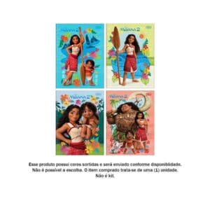 Caderno Brochura 1/4 Moana 2 80 Folhas - Tilibra - Imagem 2