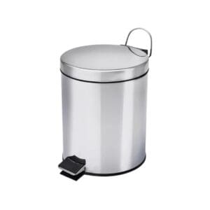 Lixeira com Pedal Inox 5L - Em Casa Tem - Imagem 3