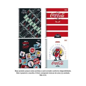 Caderno Universitário Coca-Cola 1 Matéria C/ 80 Folhas - Tilibra Connect - Imagem 2
