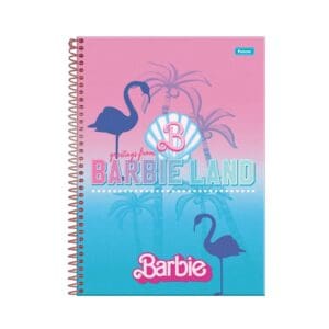 Caderno Universitário Barbie 1 Matéria C/ 80 Folhas - Foroni - Imagem 5