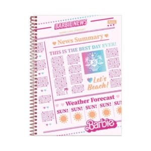 Caderno Universitário Barbie 1 Matéria C/ 80 Folhas - Foroni - Imagem 6