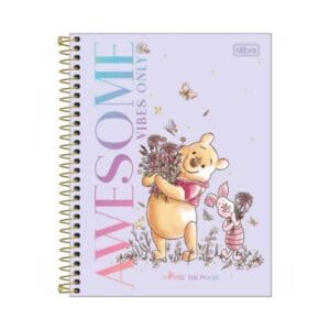 Caderno Universitário Winnie the Pooh 1 Matéria C/ 80 Folhas - Tilibra - Imagem 4