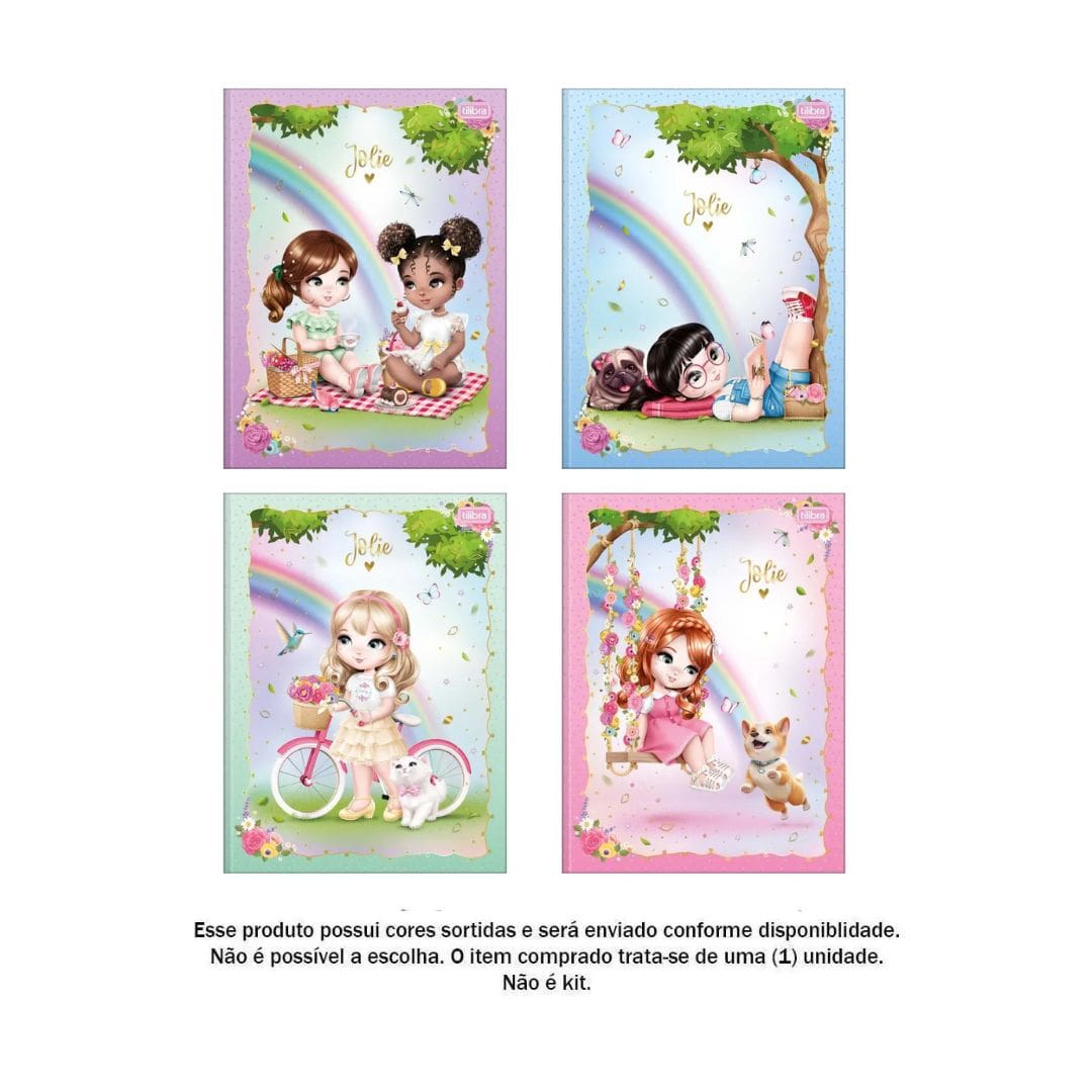 Caderno Brochura Jolie 1 Matéria C/ 80 Folhas - Tilibra - Imagem 2