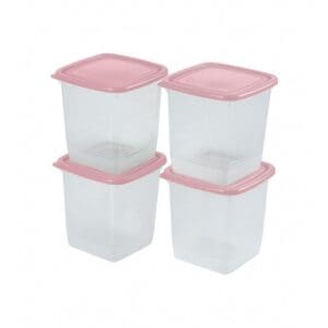 Conjunto C/ 4 Organizadores Quadrados Altos Home 625ml - Giplás - Imagem 3
