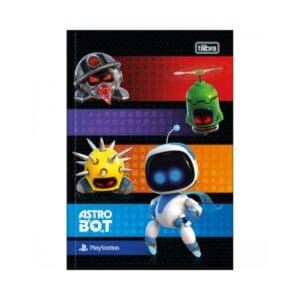 Caderno Brochura Astro Bot Play Station 1 Matéria 80 Folhas - Tilibra