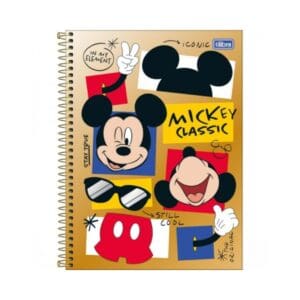 Caderno Universitário Mickey 1 Matéria 80 Folhas - Tilibra - Imagem 5