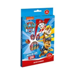 Lápis de Cor 12 Cores Triangular Tamanho Jumbo Patrulha Canina - Nickelodeon