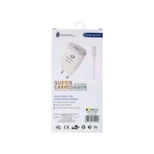 Carregador de Celular c/ Cabo Tipo C - Exocell - Imagem 3