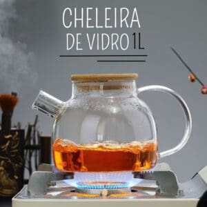 Chaleira de Vidro Borossilicato com Tampa de Bambu 1L - Lehaví - Imagem 3