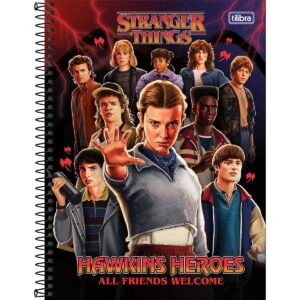 Caderno Universitário Stranger Things Netflix 1 Matéria 80 Folhas - Tilibra