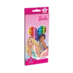 Lápis de Cor 12 Cores Sextavado Barbie