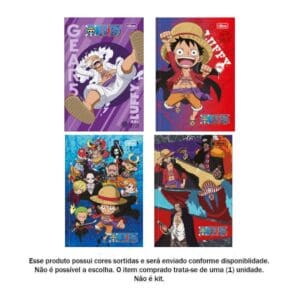 Caderno Brochura Pequeno 1/4 One Piece 80 Folhas - Tilibra - Imagem 2