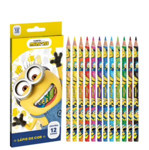 Lápis de Cor 12 Cores Minions - Imagem 3