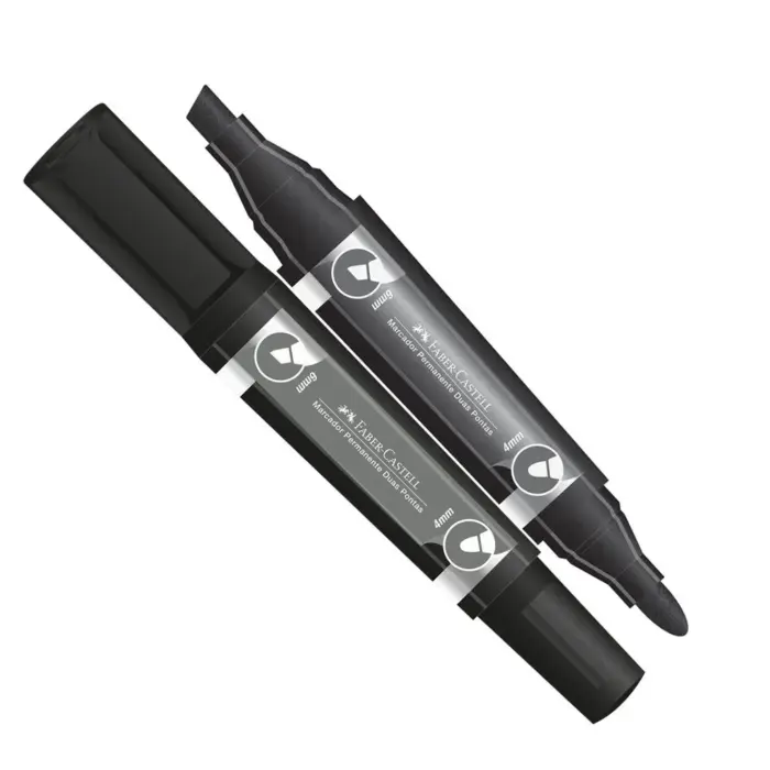 Marcador Permanente Duas Pontas - Faber Castell - Imagem 3