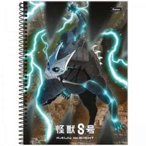 Caderno Universitário Kaiju No.Eight 1 Matéria 80 Folhas - Foroni - Imagem 5