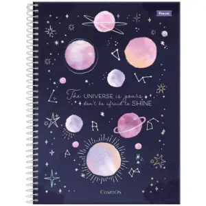 Caderno Universitário Cosmos 1 Matéria 80 Folhas - Foroni - Imagem 3