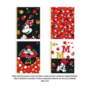 Caderno Universitário Minnie 1 Matéria 80 Folhas - Foroni - Imagem 2
