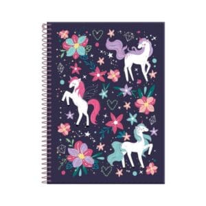 Caderno Universitário Unicórnio 1 Matéria 80 Folhas - Foroni - Imagem 3