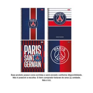 Caderno Universitário Paris Saint Germain 1 Matéria 8 Folhas - Foroni - Imagem 2